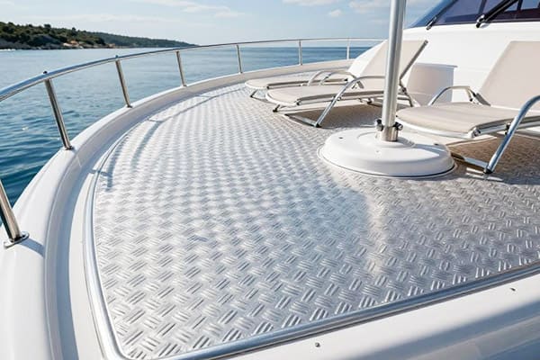 การประยุกต์ใช้ทางทะเลของ 5754 H22 แผ่นอลูมิเนียมตาหมากรุก